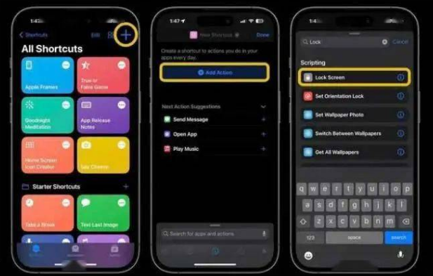内乡苹果14锁屏维修店分享iPhone14升级iOS16.4后如何创建锁屏快捷方式 